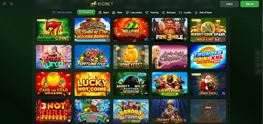 Азартные игры в Riobet 