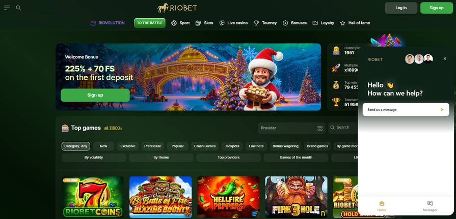 Служба поддержки в Riobet