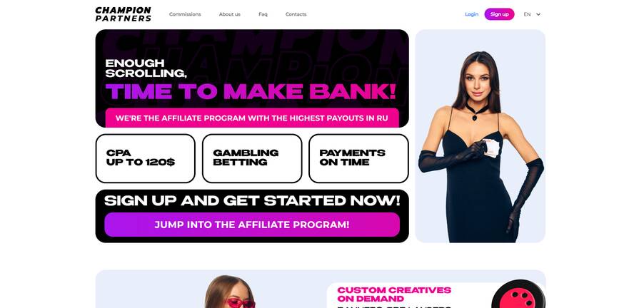 Champion Slots партнёрка