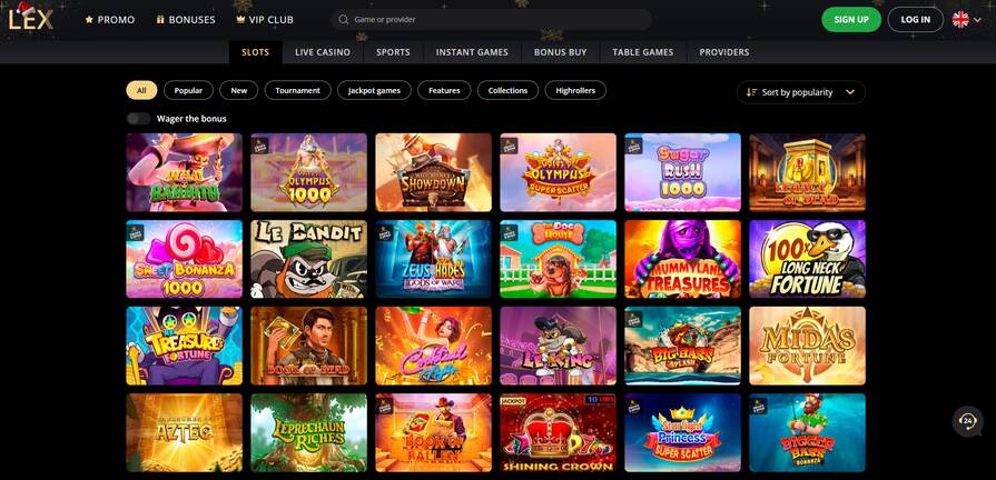 Онлайн казино Lex азартные игры