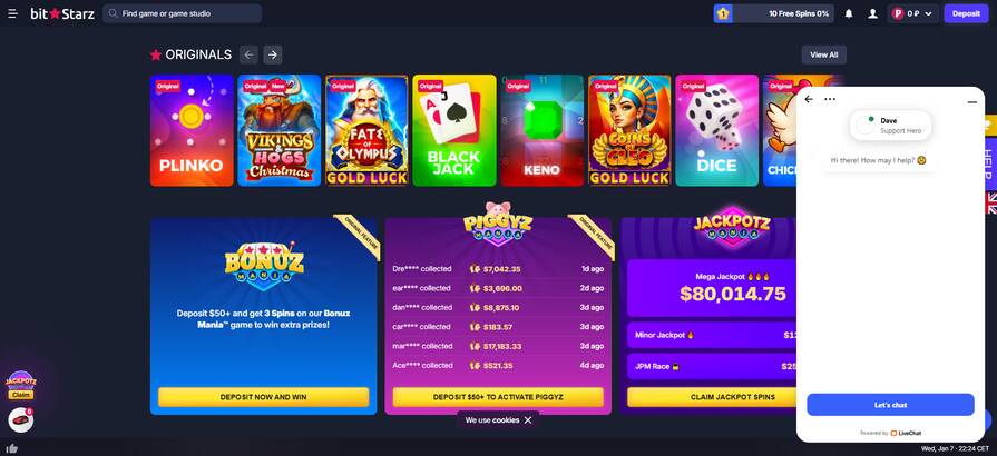 Онлайн казино BitStarz бонусы