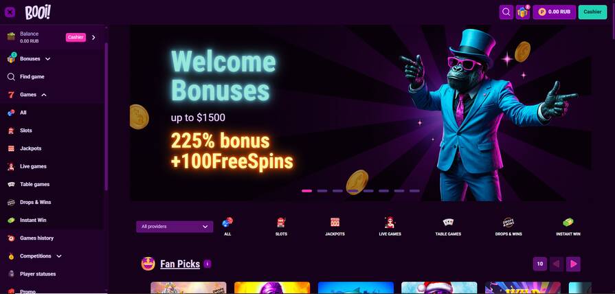 Онлайн казино Booi