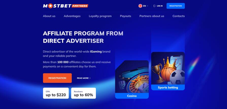 Онлайн казино Mostbet партнерка
