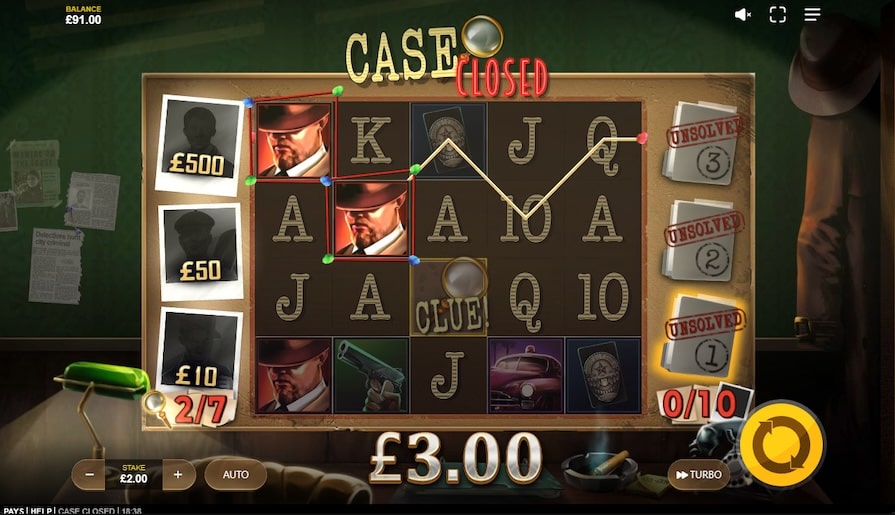 Дизайн игры Case Closed