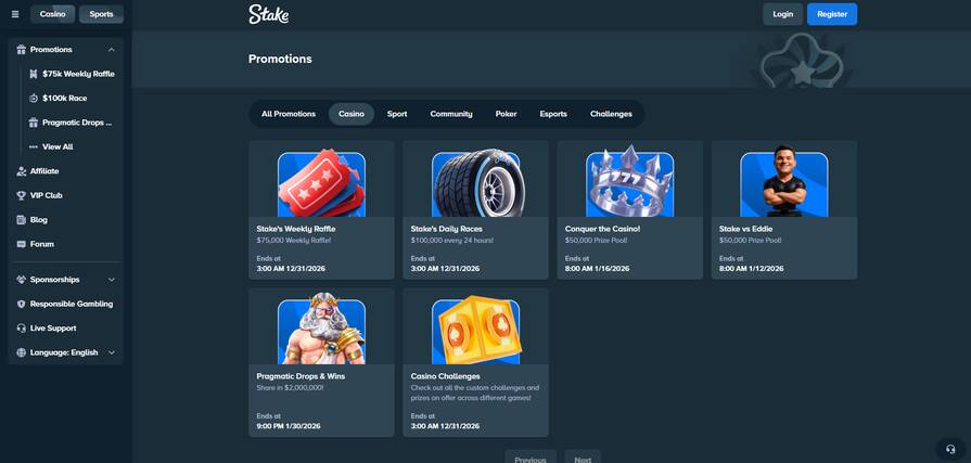Онлайн казино Stake бонусы