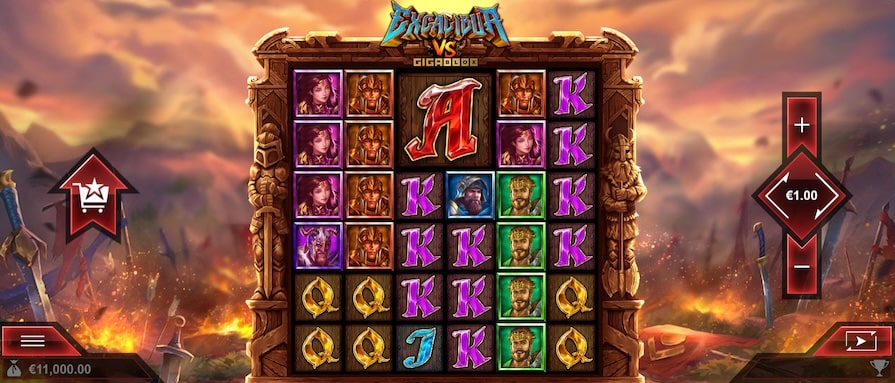 Слот Excalibur vs Gigablox