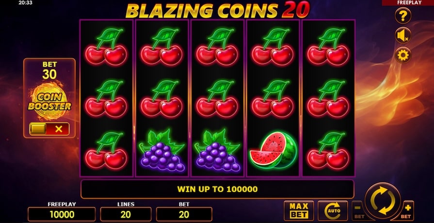 Слот Blazing Coins 20