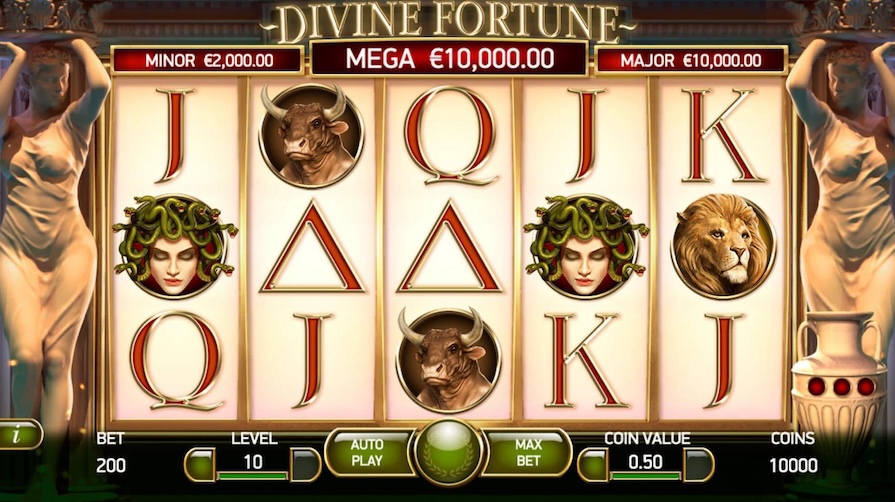 Дизайн игры Divine Fortune