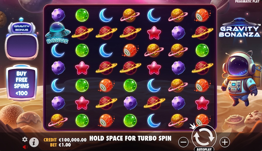 Слот Gravity Bonanza