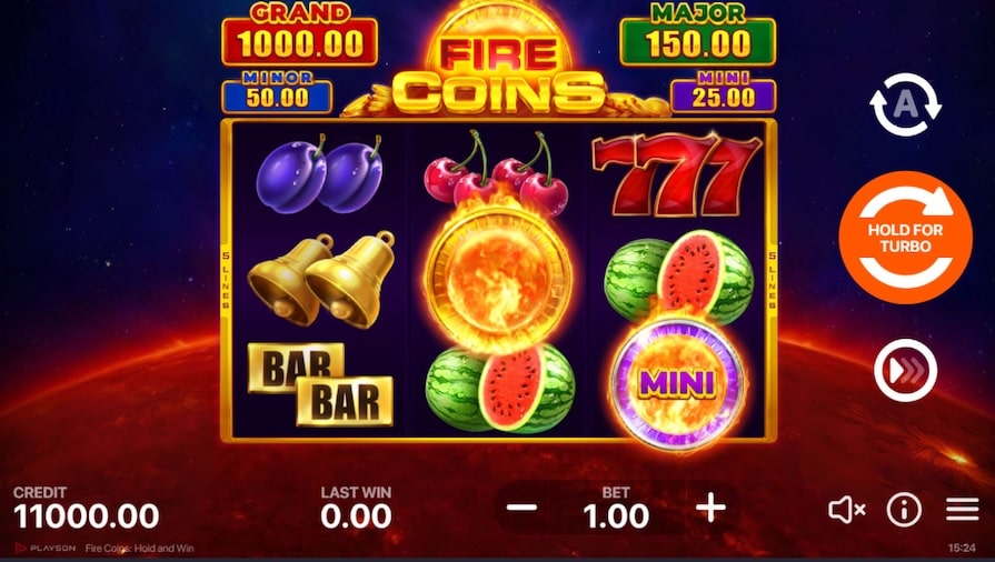 Слот Fire Coins: Hold and Win