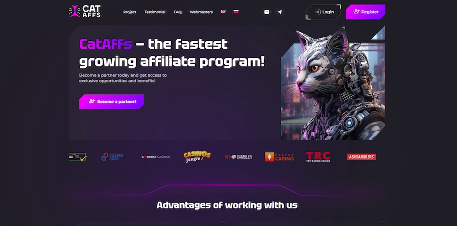 Партнерка Cat Affs