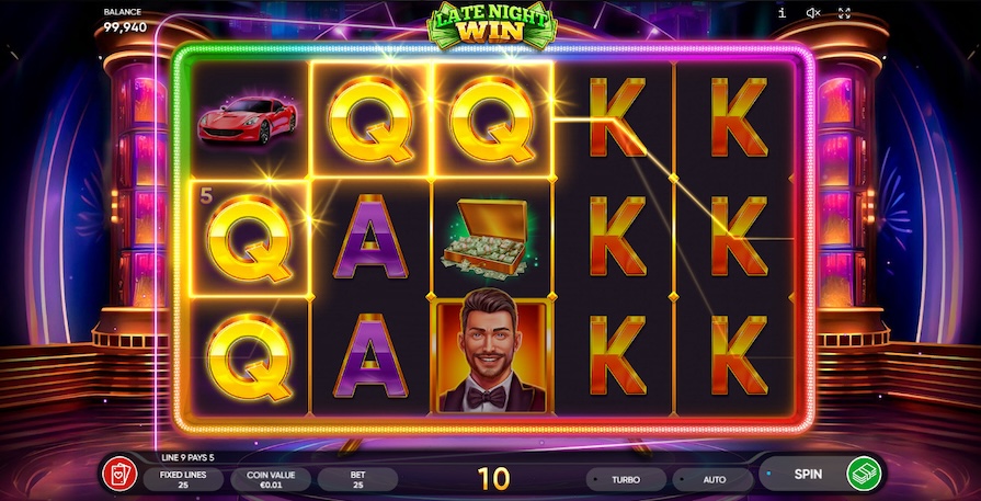 Дизайн игры Late Night Win