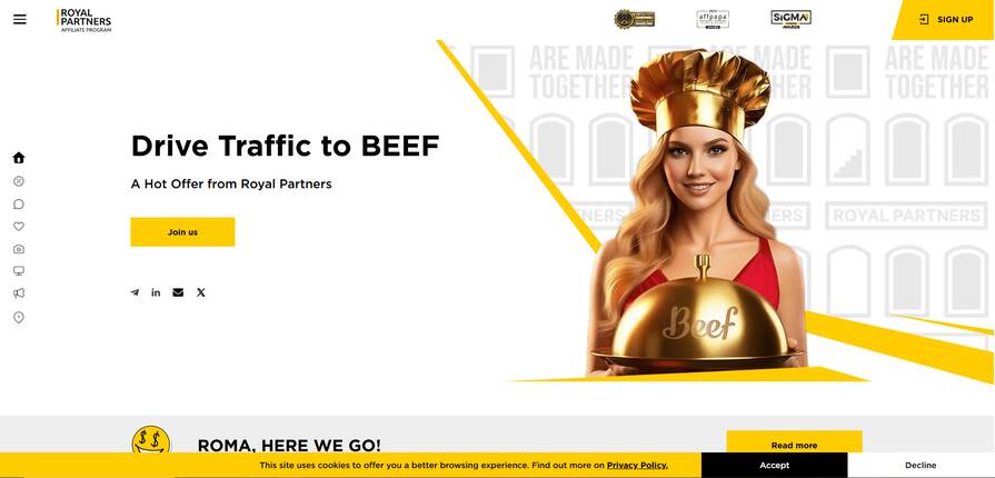 Онлайн казино Beef партнерская программа