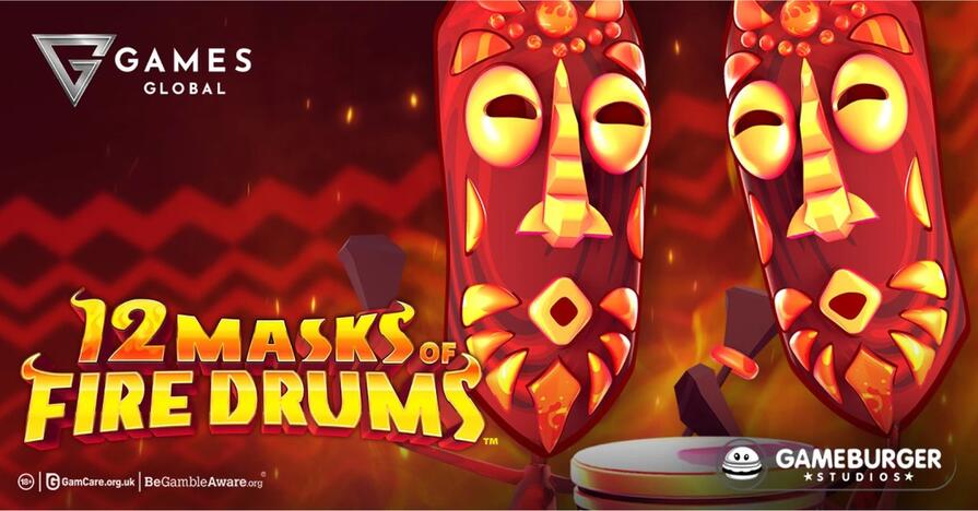 12 Masks of Fire Drums