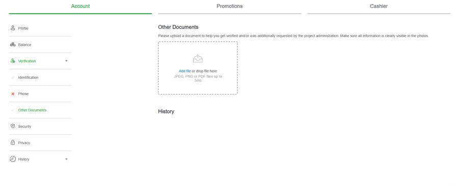 Верификация Casino_X