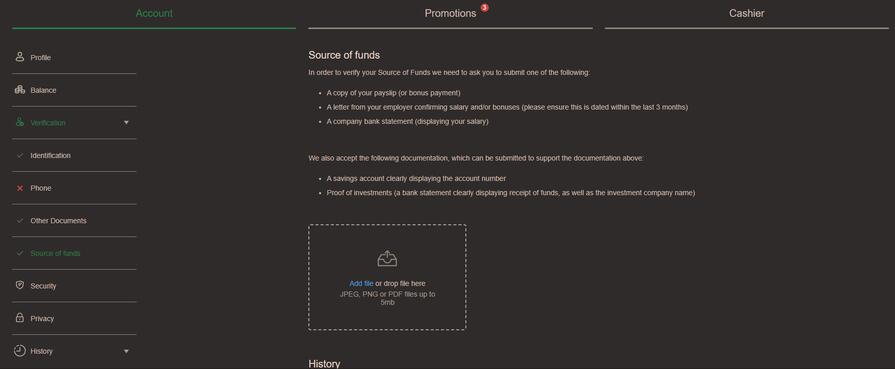 Верификация Joycasino