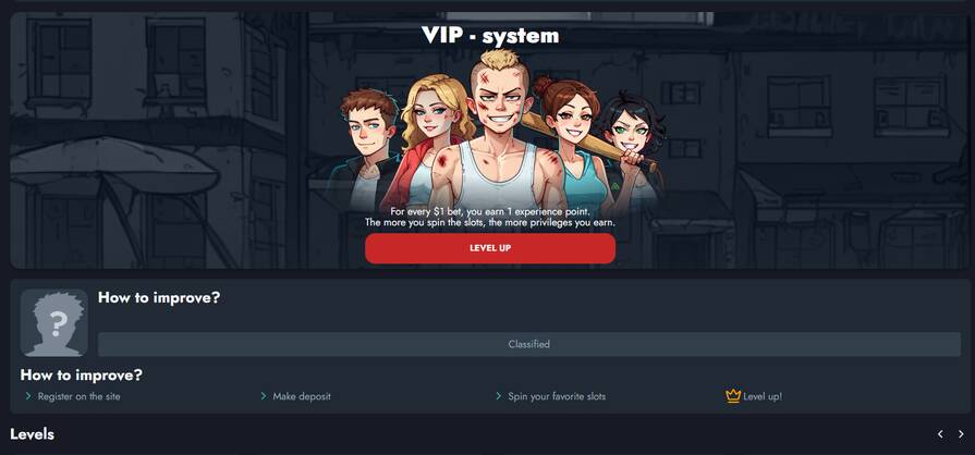 Онлайн казино Banda программа лояльности