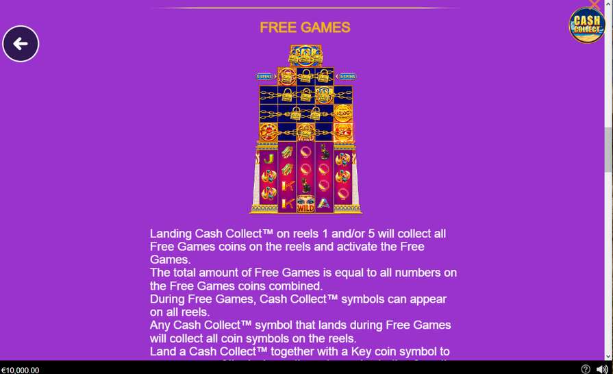 Queen of the Pyramids: Mega Cash Collect бонусы