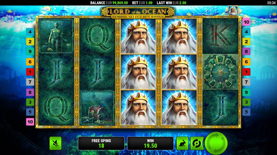 Lord of the Ocean Symbol Select бонусы