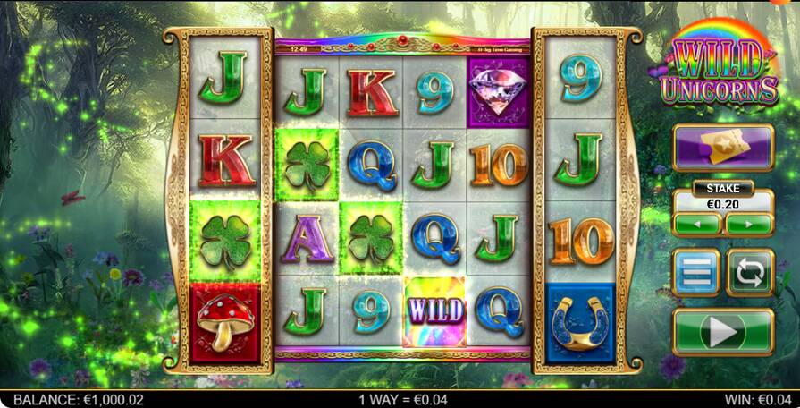 Слот Wild Unicorns дизайн