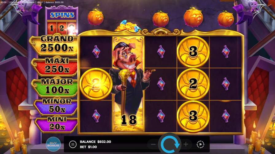 Бонусы в Crack the Pumpkin Bank