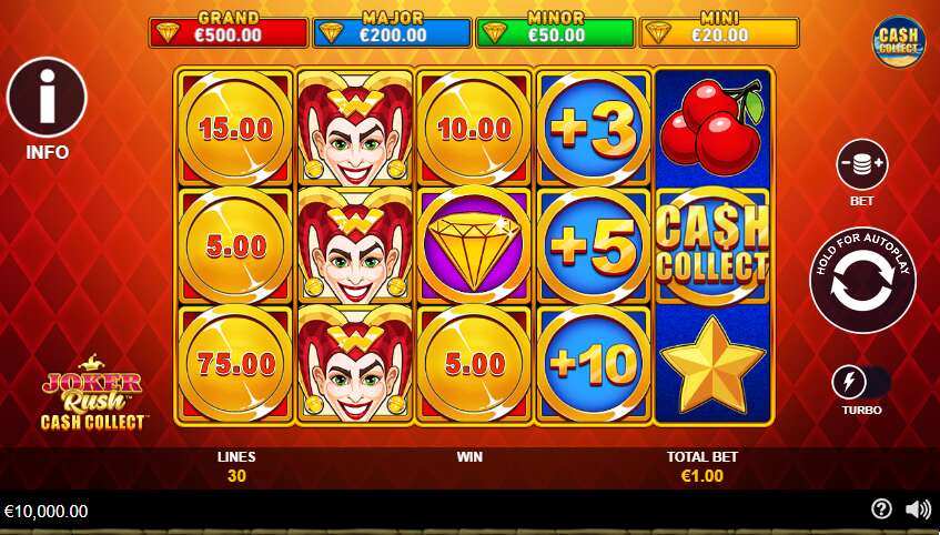 Слот Joker Rush: Cash Collect